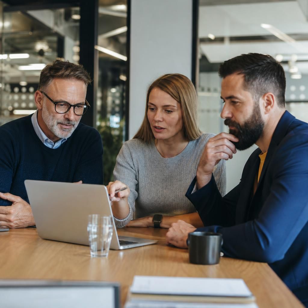 Business team discussing secure recovery of files and applications
