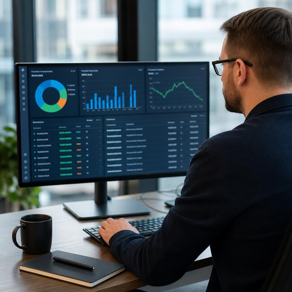 Backup compliance dashboard showing retention policies, access logs and restore test records