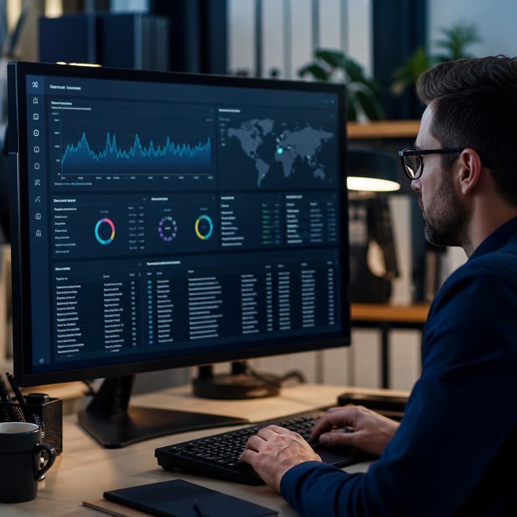 SIEM dashboard showing searchable logs and archived security events
