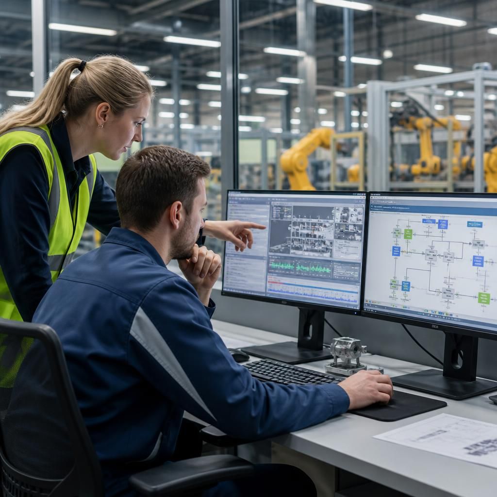 Manufacturing staff monitoring technology used in production operations