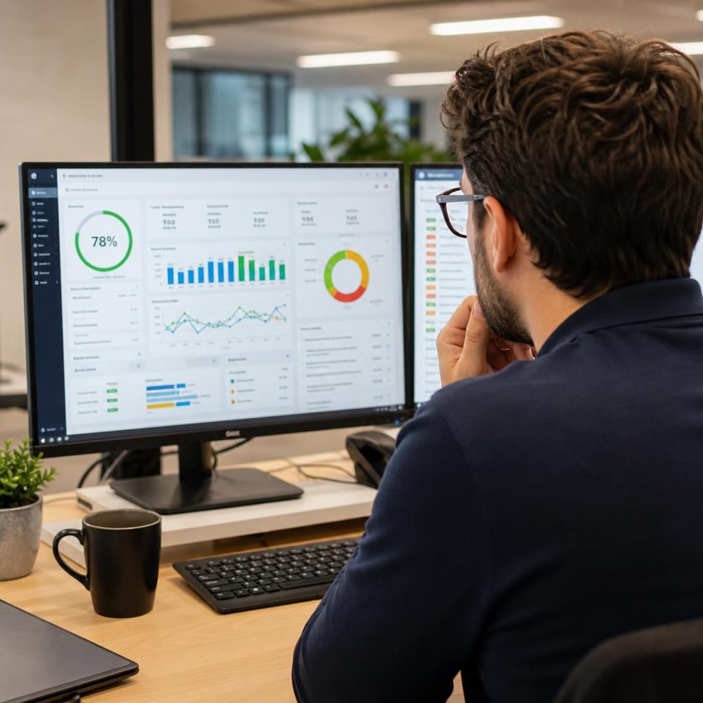 Service desk dashboard displaying ticket quality scores, categories and resolution data