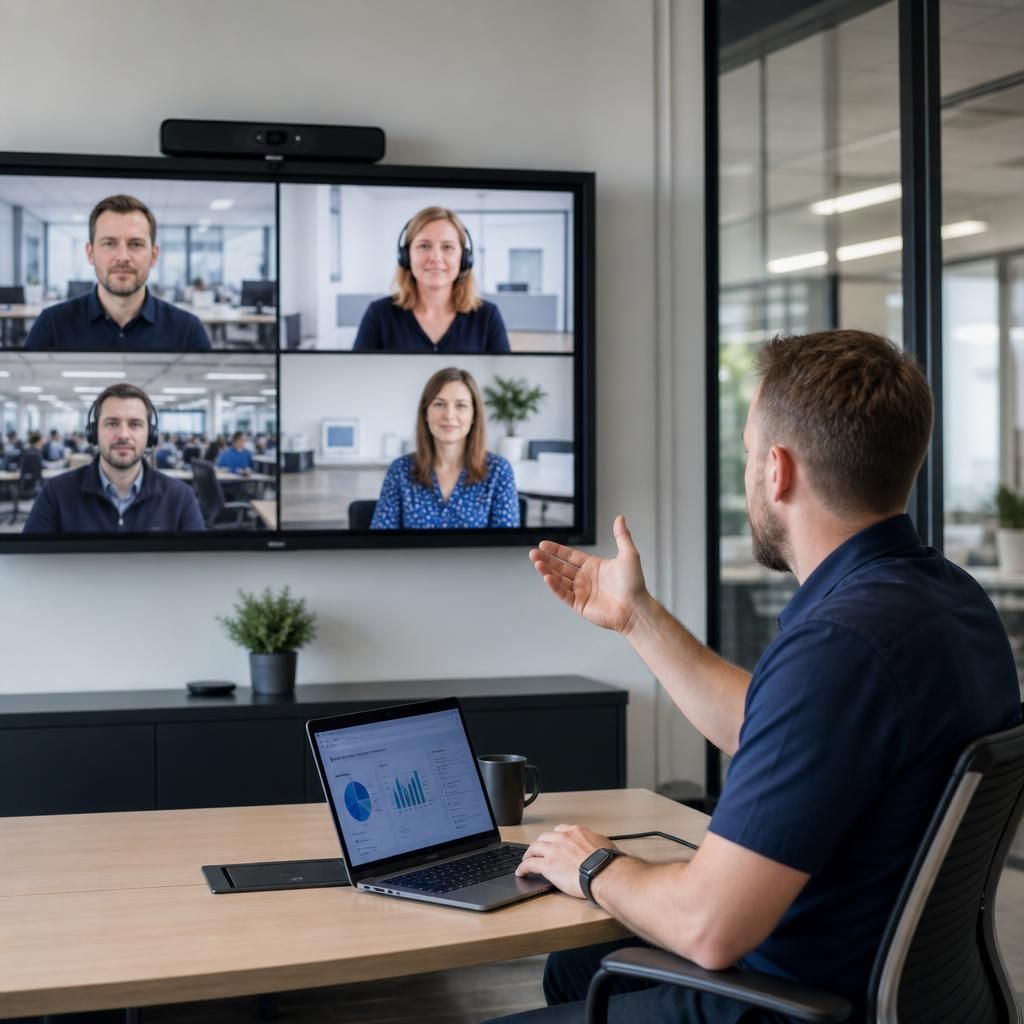IT support specialist working with staff across multiple business locations