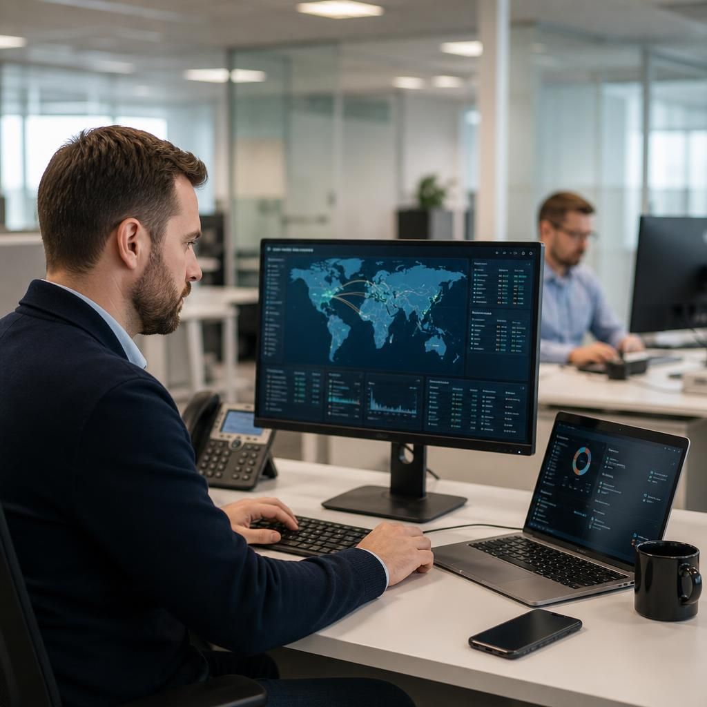 Cyber security assessment for a business operating across multiple sites