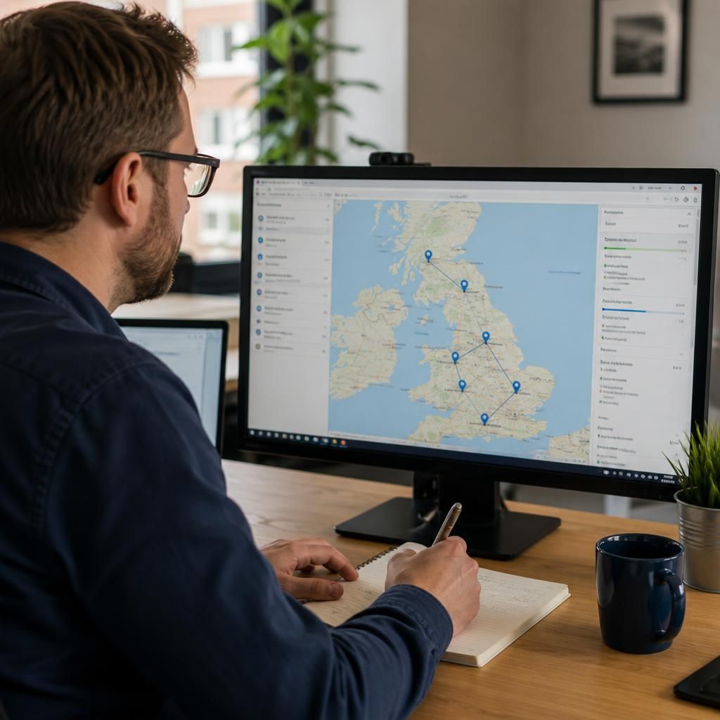 IT consultant mapping technology requirements across multiple business locations