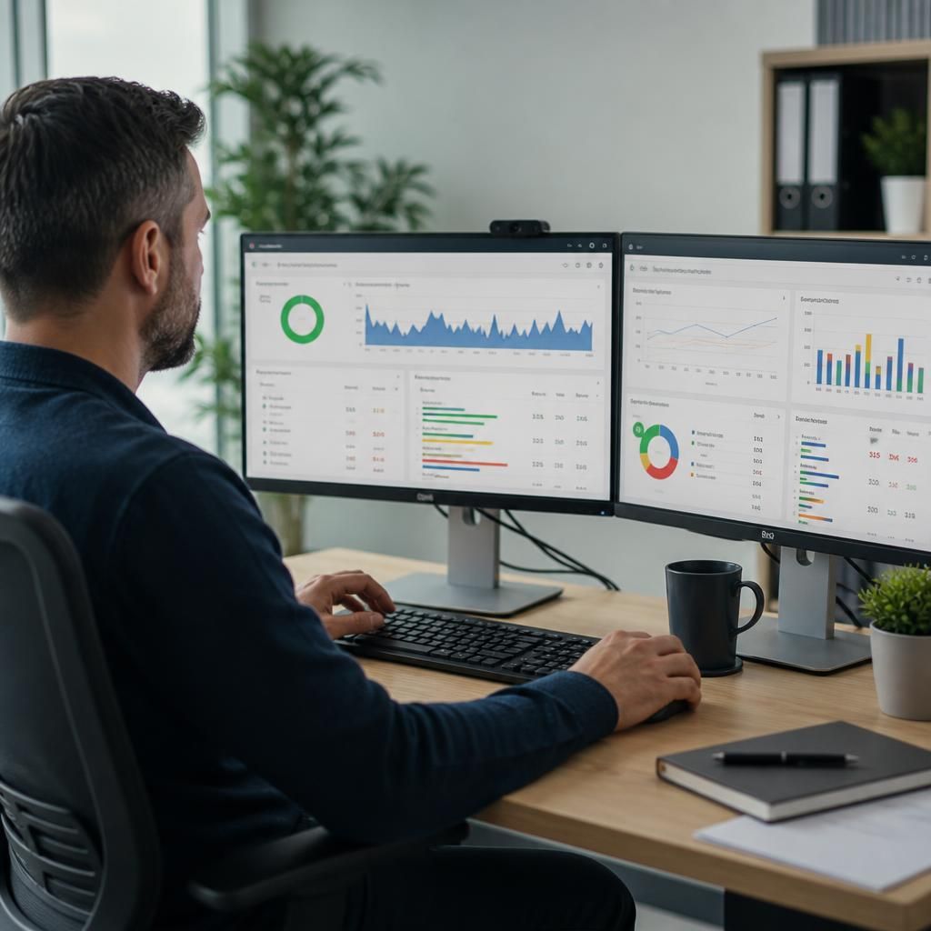 Service performance dashboard displaying availability and incident trends