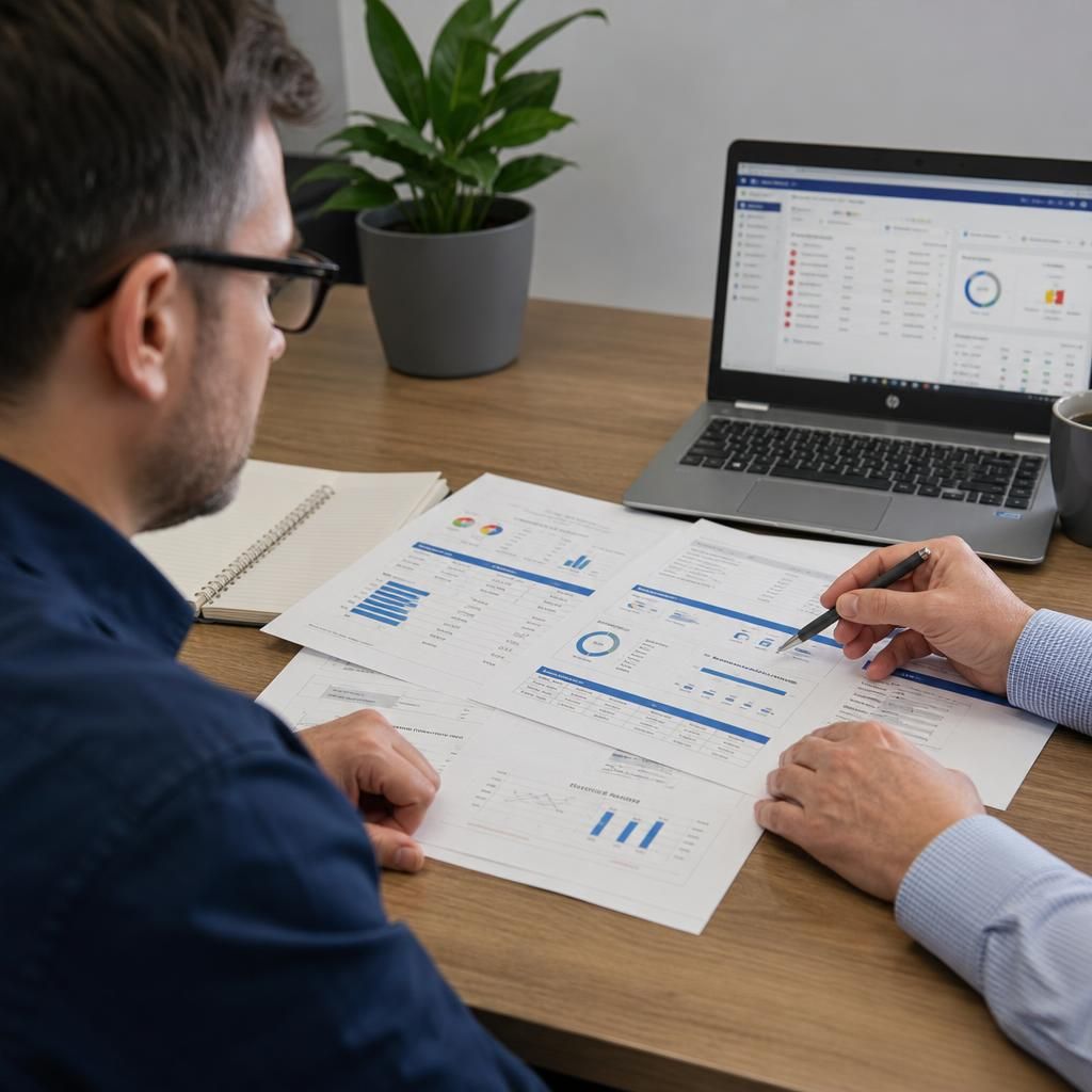 Managed IT support proposal showing service scope, pricing assumptions and review notes