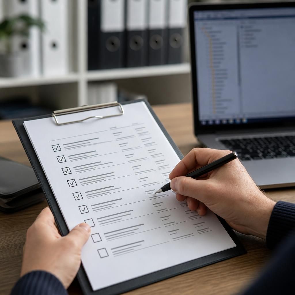 IT handover checklist showing systems, documentation and access records