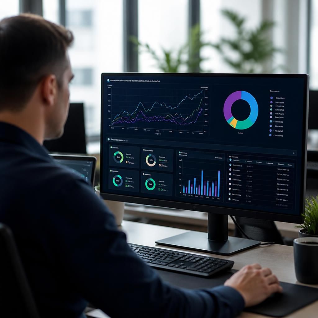 Cloud server dashboard showing resource usage and cost breakdown